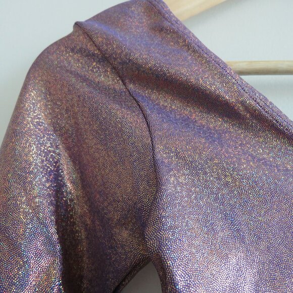 FREEDOM RAVE WEAR Athena New York Bodysuit in Pink Metallic Festival Size XS NWT - Picture 13 of 16